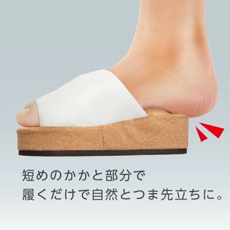美容お部屋サンダル(ハーフタイプ)ホワイトMサイズ - 画像 (3)
